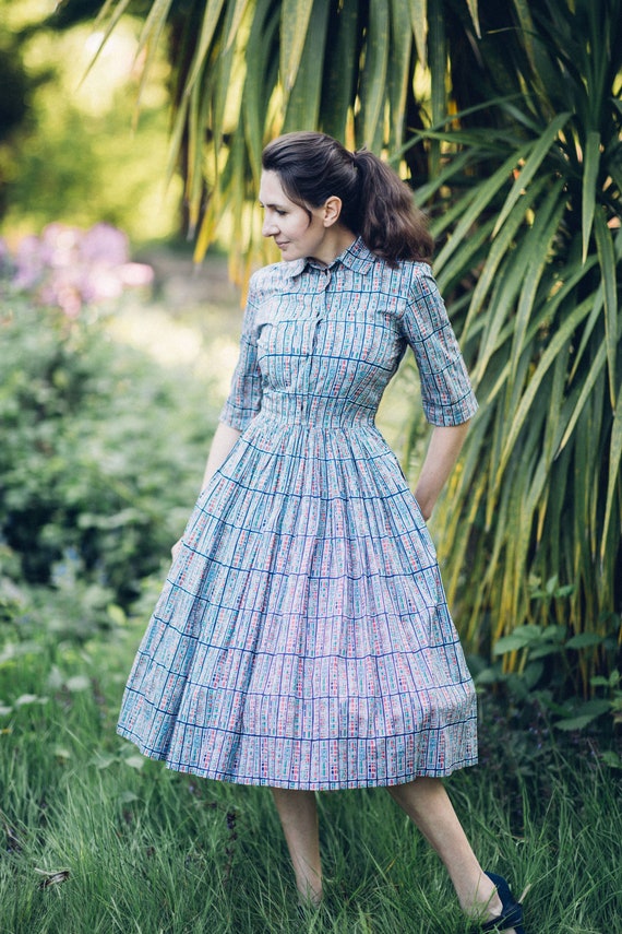 Determinar con precisión Mula estaño Vestido Camisa Mujer Vestido Midi Mujer Vestido A Cuadros - Etsy España