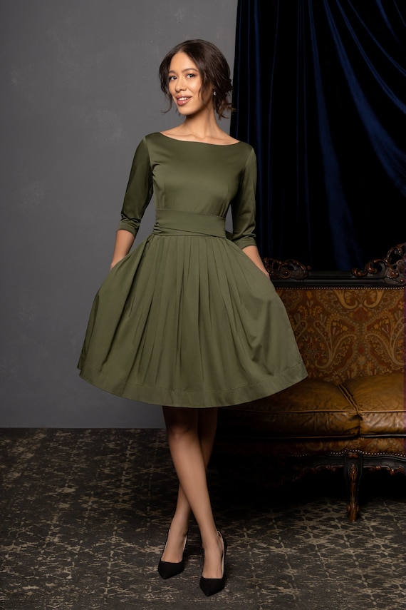 olive green mother of the bride dresses