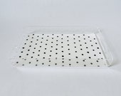 Lucite Serving Tray - Speckle Dot