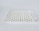 Lucite Serving Tray - Speckle Dot