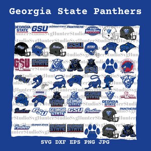 Official Georgia State University NCAA Car Decal - 4.5" X 4" Weatherproof Vinyl Sticker With Panther Logo
