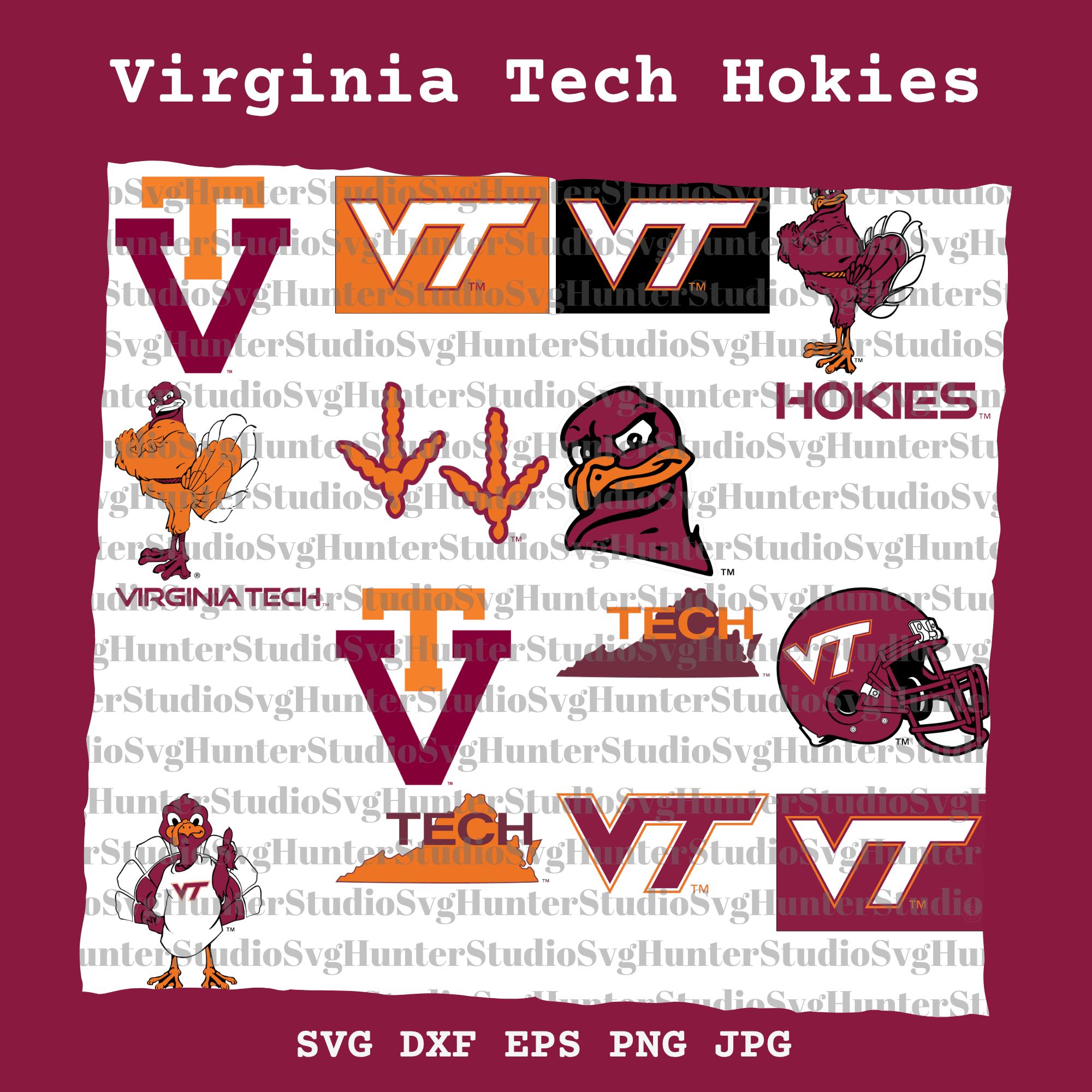 Hokies SVG Bundle, Virginia Tech Football, SVG Bundle, Cricut, Printable, University, College, Basketball, Svg Png Pdf, Download