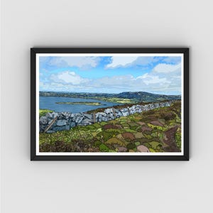 Loch Leven & Lomond Hills Scotland Art Print – Fife Perthshire Landscape Wall Art | A3 A4 A5 | Digital Unframed Print | 200gsm Matte Paper