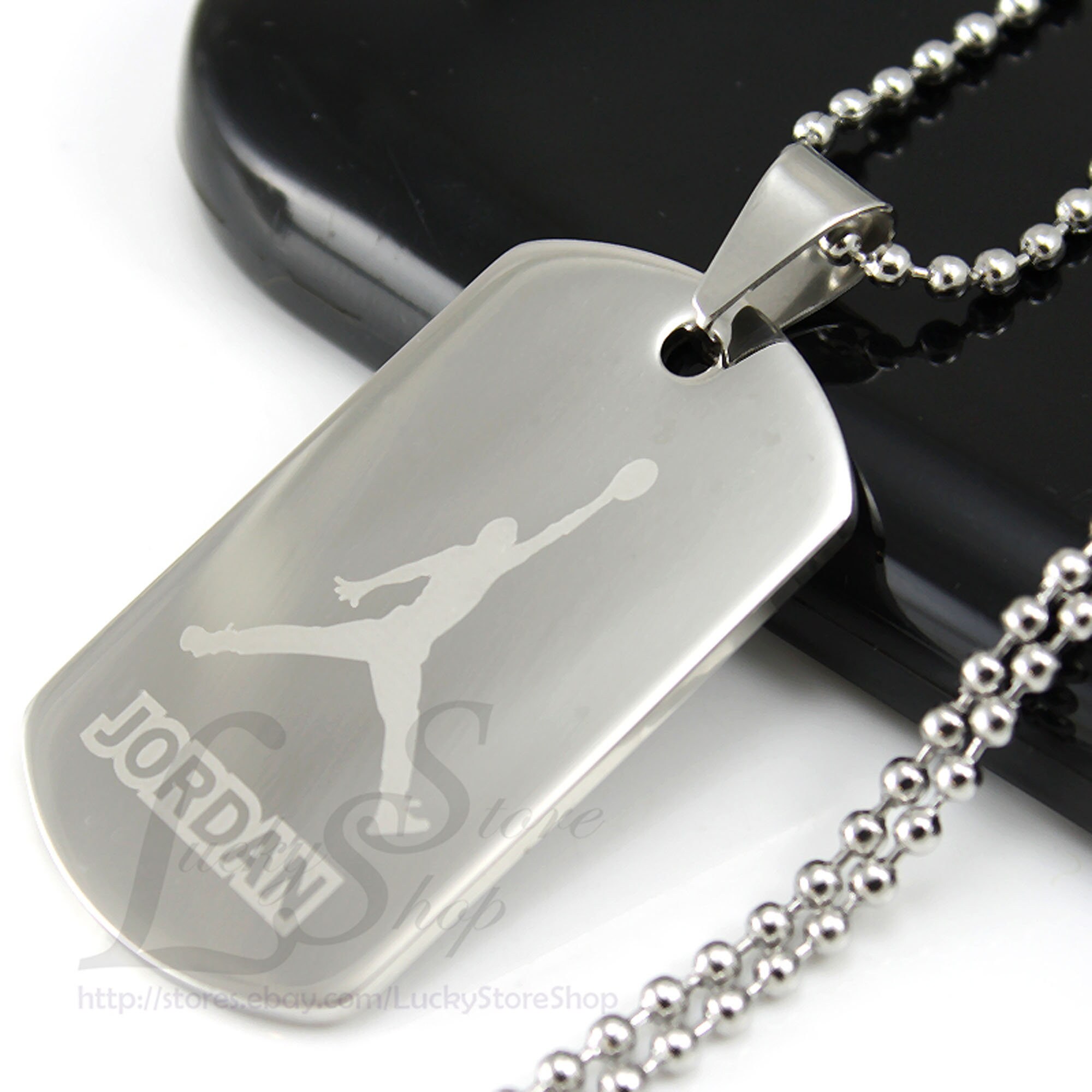 Jordan Jumpman Logo Dog Tag Cool Stainless Steel Pendant With Etsy Hong Kong