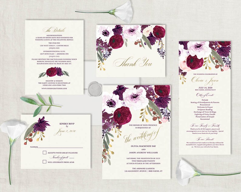 Crimson Floral Marriage Invitation Printable Mounted Bohemian Marriage ceremony Invite RSVP Card Suite Do-it-yourself or Published Crimson Wine Gold Do it yourself Electronic Template graphic relating to Etsy Wedding Invitations Printable referred to as Crimson Floral Wedding day Invitation Printable Fastened Bohemian Wedding ceremony Invite RSVP Card Suite Do-it-yourself or Released Red Wine Gold Do-it-yourself Electronic Template