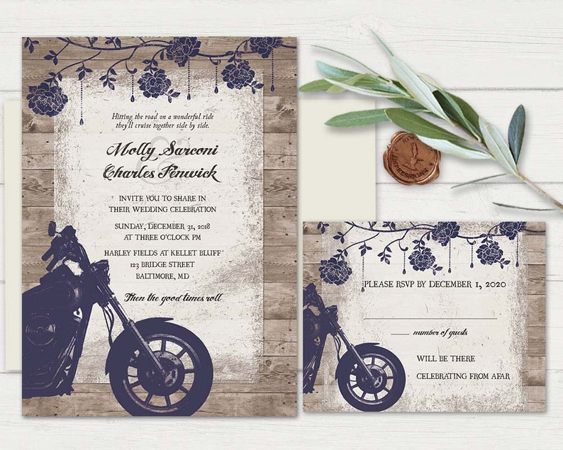 motorcycle-wedding-invitations-biker-bride-wedding-invitations-etsy