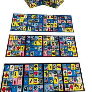 16 Mini Loteria Mexican Cards 2 3/4 x 1 3/4 Inches 16 Mini Cartas De Lotería