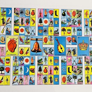 8 Lotería  Boards Cards 8 Cartas De Loteria Con Preferida 3x5 Inches