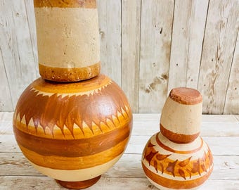 Large Mexican Water Jug Container , Handpaint Water Jug Jar