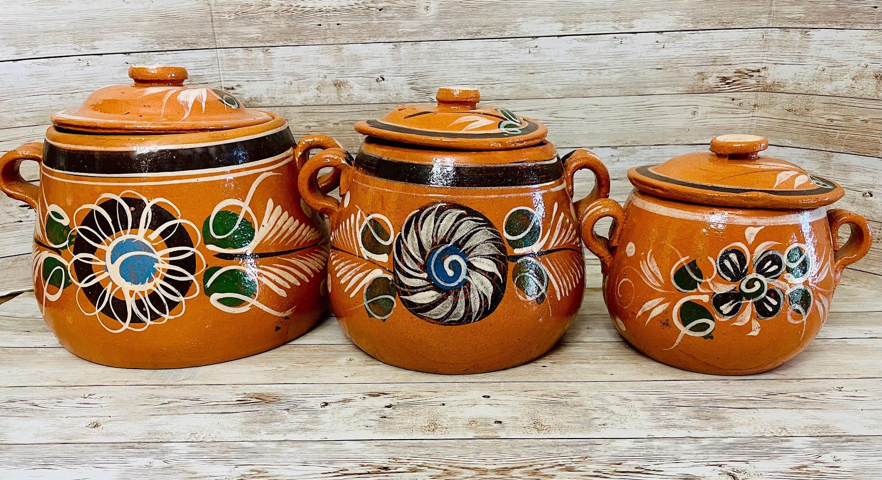 Cantaritos De Barro Mayoreo Olla De Barro Con Tapa Con Litros De