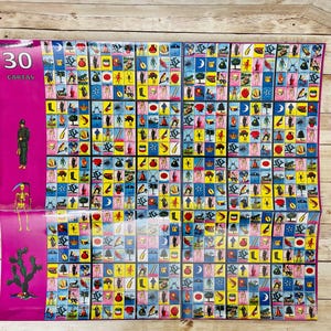 30 Loteria Cards with Preferred Image 30 Cartas de Loteria con La Preferida