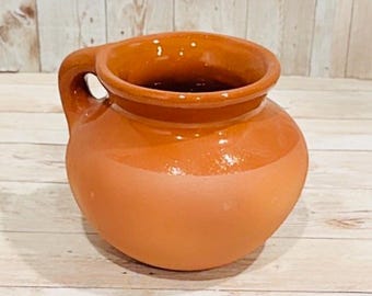 Mexican 32 oz Terra Cota Coffee or Hot Chocolate Pot Olla Mexicana de Barro para Cafe oh Chocolate Caliente