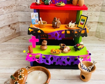 Altar de Ofrenda para Dia De Los Muertos Day of the Dead Offering Altar