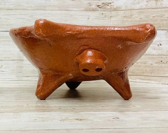 Authentic Mexican Pig Molcajete Molcajete Mexicano de Barro en Forna de Marranito