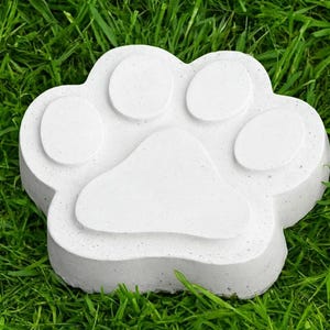 Garden Paw Stepping Stone Garden Pathway Stepping Stone Outdoor Yard Decoration Cement Paver Lawn and Patio Ornament Single