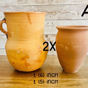 Cantaritos de Barro Clay Cups 5 and 6 Inches Tall