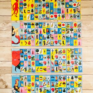Loteria Cards with Preferred Image Cartas de Lotería con La Preferida