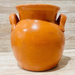 Olla de Barro Mexicano Con Capacidad de 2 Litros Mexican 2 Liter Terra Cota Pot