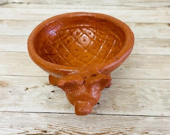 Authentic Mexican Molcajete Terra Cota Molcajete Mexicano de Barro