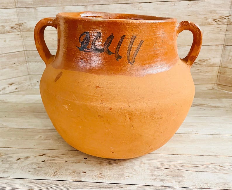 Olla de Barro Mexicana Frijolera - Thumbnail 5