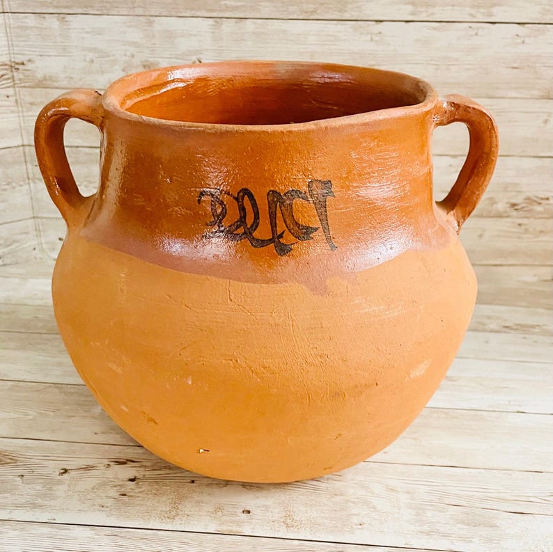 Olla de Barro Mexicana Frijolera