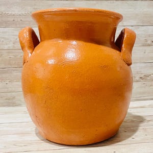 Mexican 2 Liter Terra Cota Pot Olla de Barro Mexicana de 2 Litros