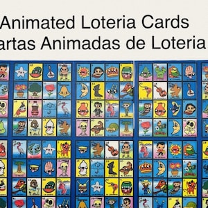10 Accordion Animated Loteria Cards 10 Cartas de Lotería Animadas en Accordion
