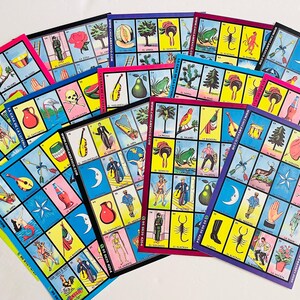 Loteria Cards 9x6 Inches Cartas de Loteria 8.5 x 5.5 pulgadas
