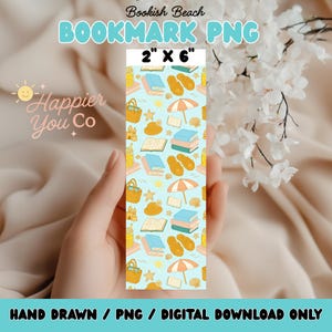 Bookmark Wrap – Bookish Beach Theme, Seashells, Books, Sun & Sand for Summer