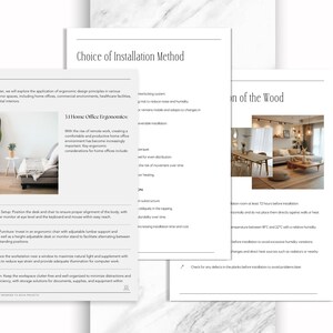 Flooring Guide: Interior Design Client Handout (canva Template & PDF ...