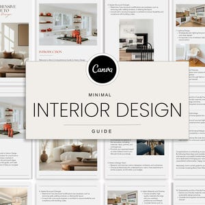 Guide för renovering av inredning i PDF-format | Planerare för hemrenovering | Redigerbar Canva-mall | Renovering