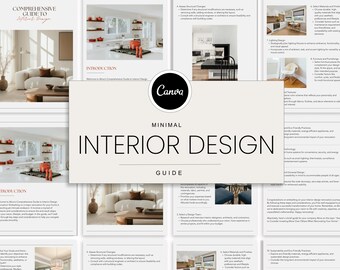 Guida alla ristrutturazione di interni in PDF / Planner per la ristrutturazione della casa / Modello Canva modificabile / Ristrutturazione
