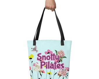Snotty Pilates Tote Bag | Funny Workout Bag | Studio Gift