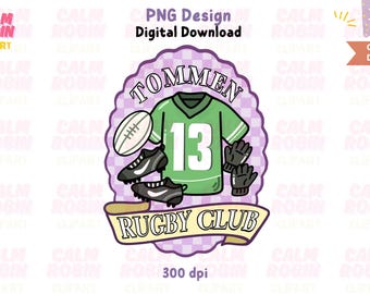 Tommen Rugby Club PNG: Binding 13 Inspired Clipart (Digital Download)