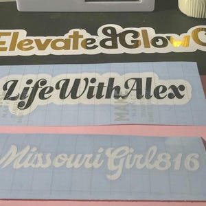Custom TikTok  Name  Decal stickers – Personalized Username Sticker