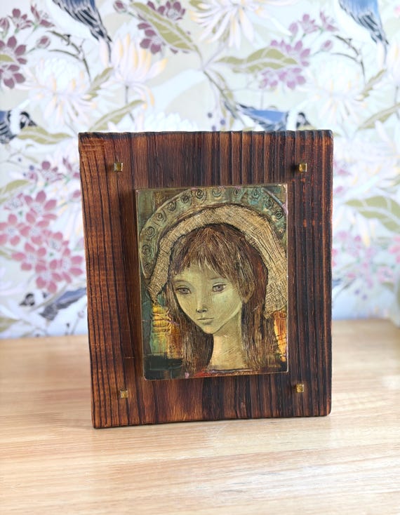Madonna Agell Vintage Spanish Giclee on Board | Artist Roser Agell Print by Ediciones Kinke