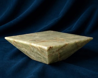 Handcrafted Green Onyx Decorative Piece | Luxury Natural Stone Home Decor by I Crafts Gallery