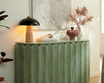 Green onyx Marble Console Table