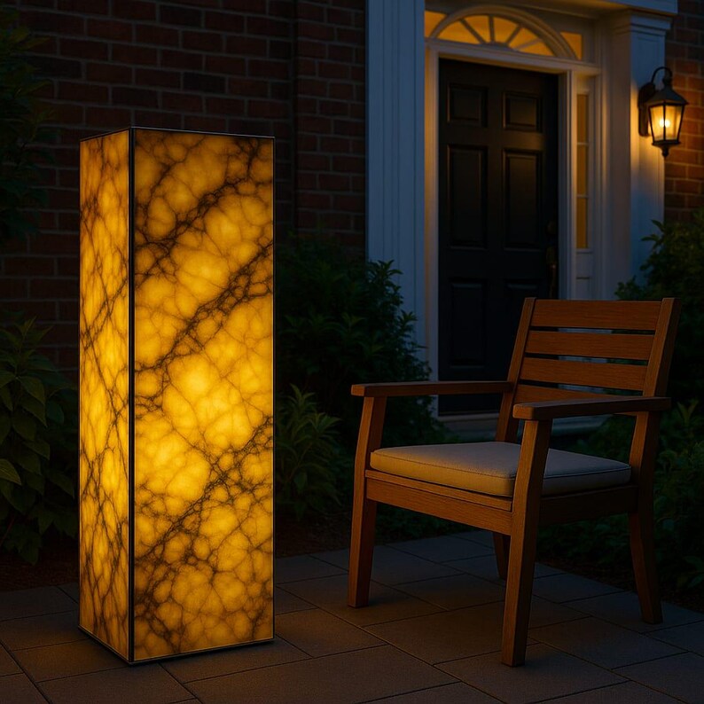 Calacatta Viola Stone Floor Lamp – Luxury Lighting for Modern Interiors ...