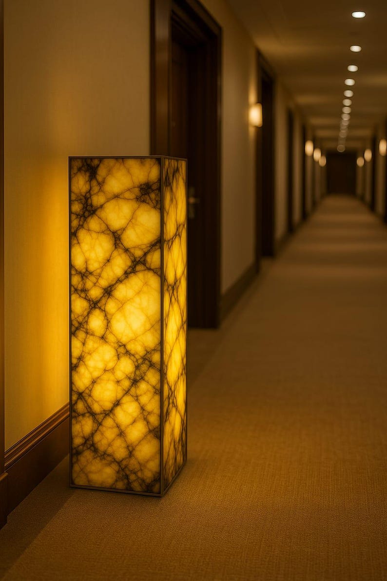 Calacatta Viola Stone Floor Lamp – Luxury Lighting for Modern Interiors ...