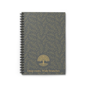 Jewish Notebook Gray and Gold Tree of Life Journal Modern Judaica Gift for Student or Teacher for Her or Him for School for Office or Class