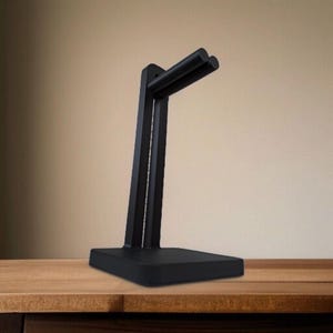 Modern Headphone Stand | Minimalist Desktop Organizer | 3D Printed Gaming Accessory | Contemporary Office Decor | Headphone Holder