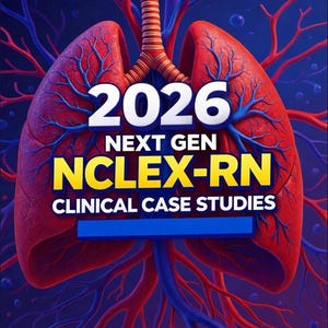 Práctica de casos prácticos para el examen NCLEX de próxima generación 2026 / Escenarios de juicio clínico + Preguntas / Preparación para el examen de enfermería (Descarga en PDF)