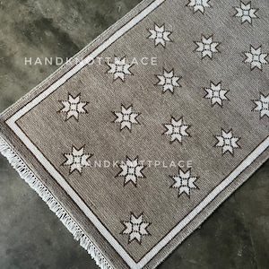 Oushak Löparmatta 2x7/3x10 knuten ullmatta stjärnmönster traditionell handgjord orientalisk vintage-stil matta för sovrumsinredning 6x9