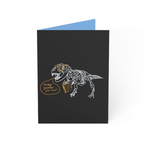 Cartões comemorativos de dinossauro Reader Rex, artigos de papelaria para comemoração de eventos da vida - presente para um novo começo