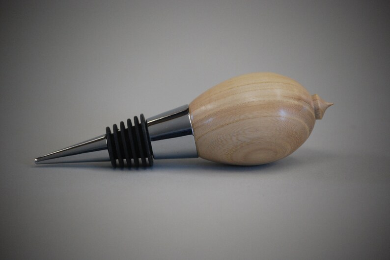 Hand Turned Elm Bottle Stopper Etsy