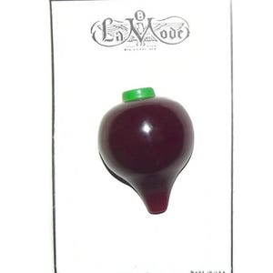 Botão Vintage ~ Botão grande e robusto de baquelite BEET em cartão original dos anos 1930!!!