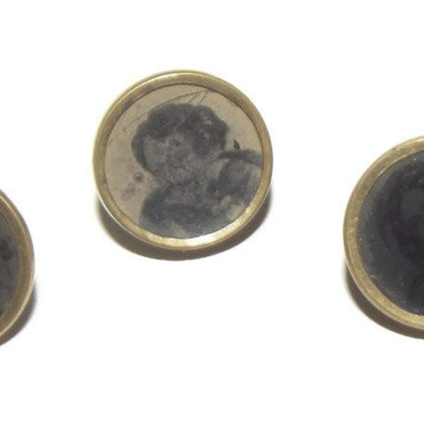 Antique Metal & Tintype Buttons Civil War Era not Perfect... But Perfect for Repurposing