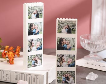 Personalised Photo Building Block with Bracket,Photo Puzzle,Couple Photo Block,Mini Photo Album Keepsake,Birthday Gifts,Anniversary Gifts