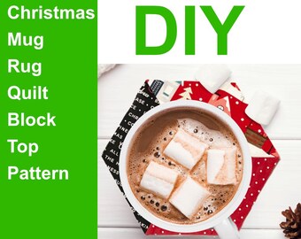 DIY-hexagonmönster för julgranskulor för muggmattor, väggbonader och quiltblock